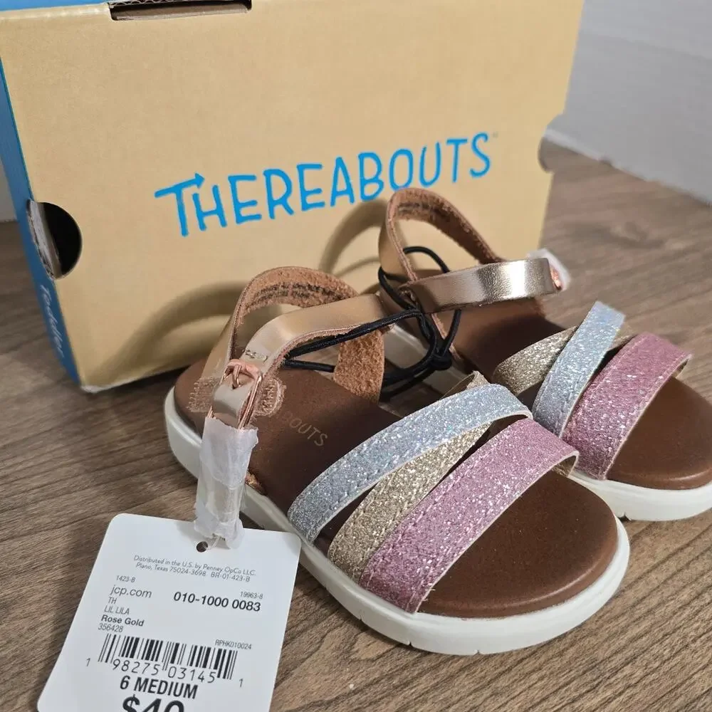 Thereabouts TH Lil Lila Rose Gold toddler 6M NWT